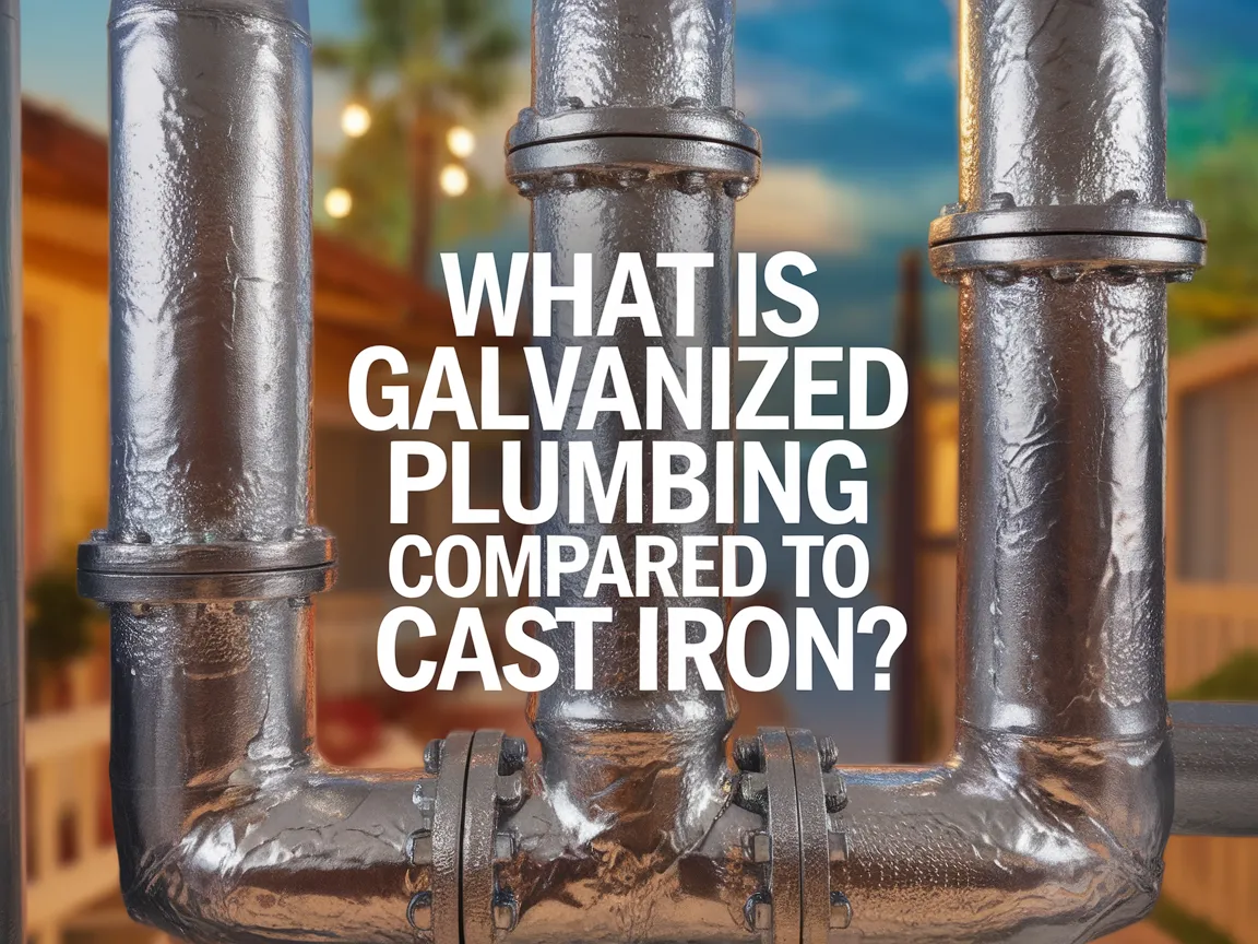 Comparison of galvanized plumbing pipes and cast iron pipes in modern construction