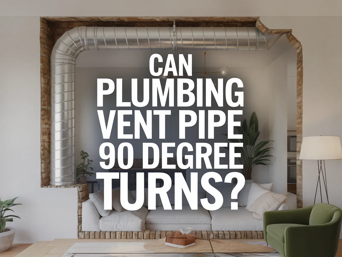 Image illustrating a plumbing vent pipe with a 90 degree turn, related to plumbing ventilation.