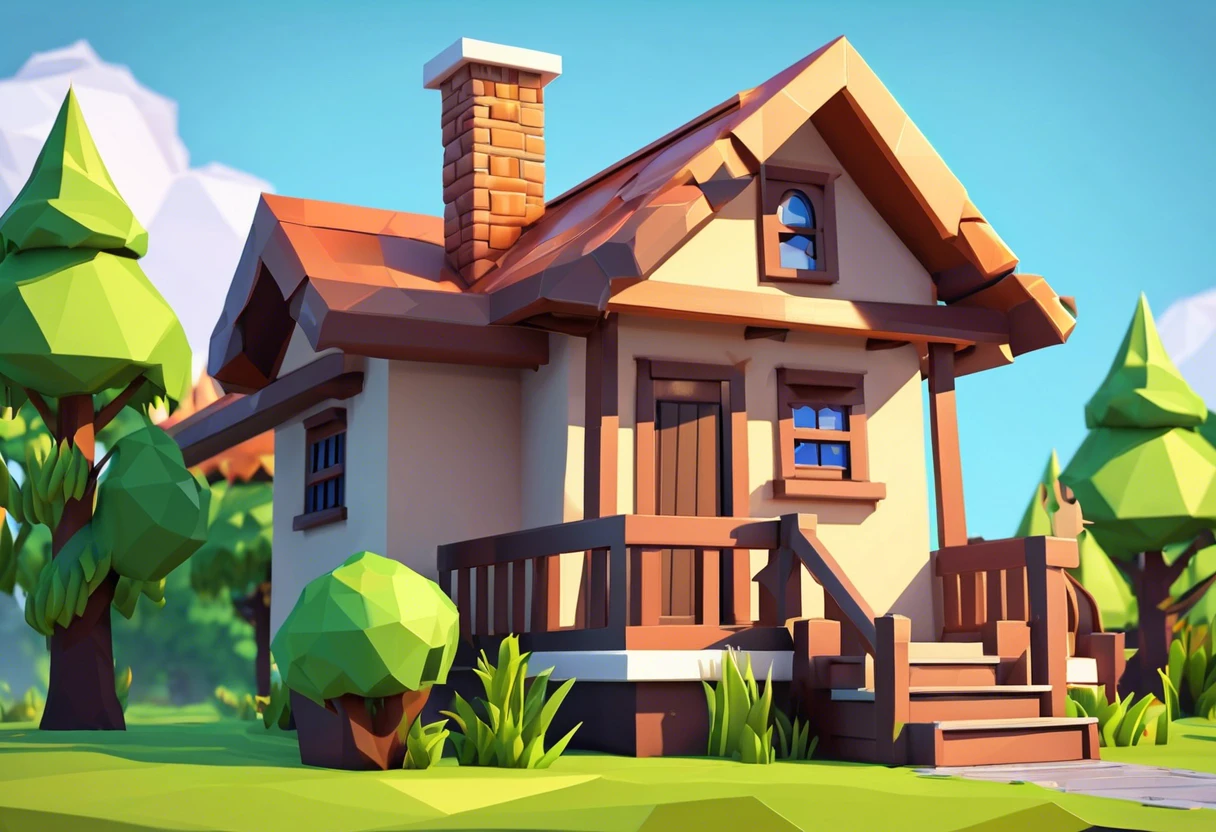 3D illustration of a house, highlighting the plumbing vent system that exits through the roof.