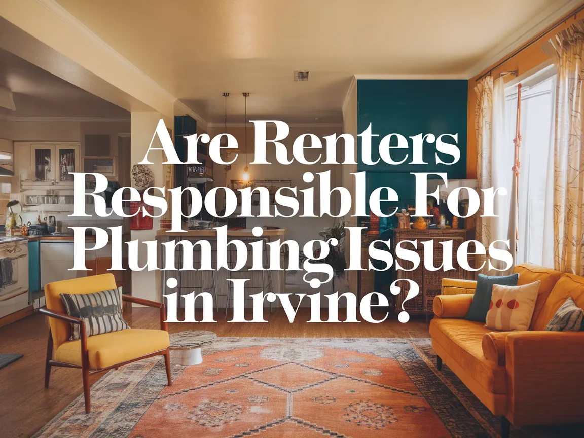 A cozy living room highlighting the topic of plumbing issues for renters in Irvine.