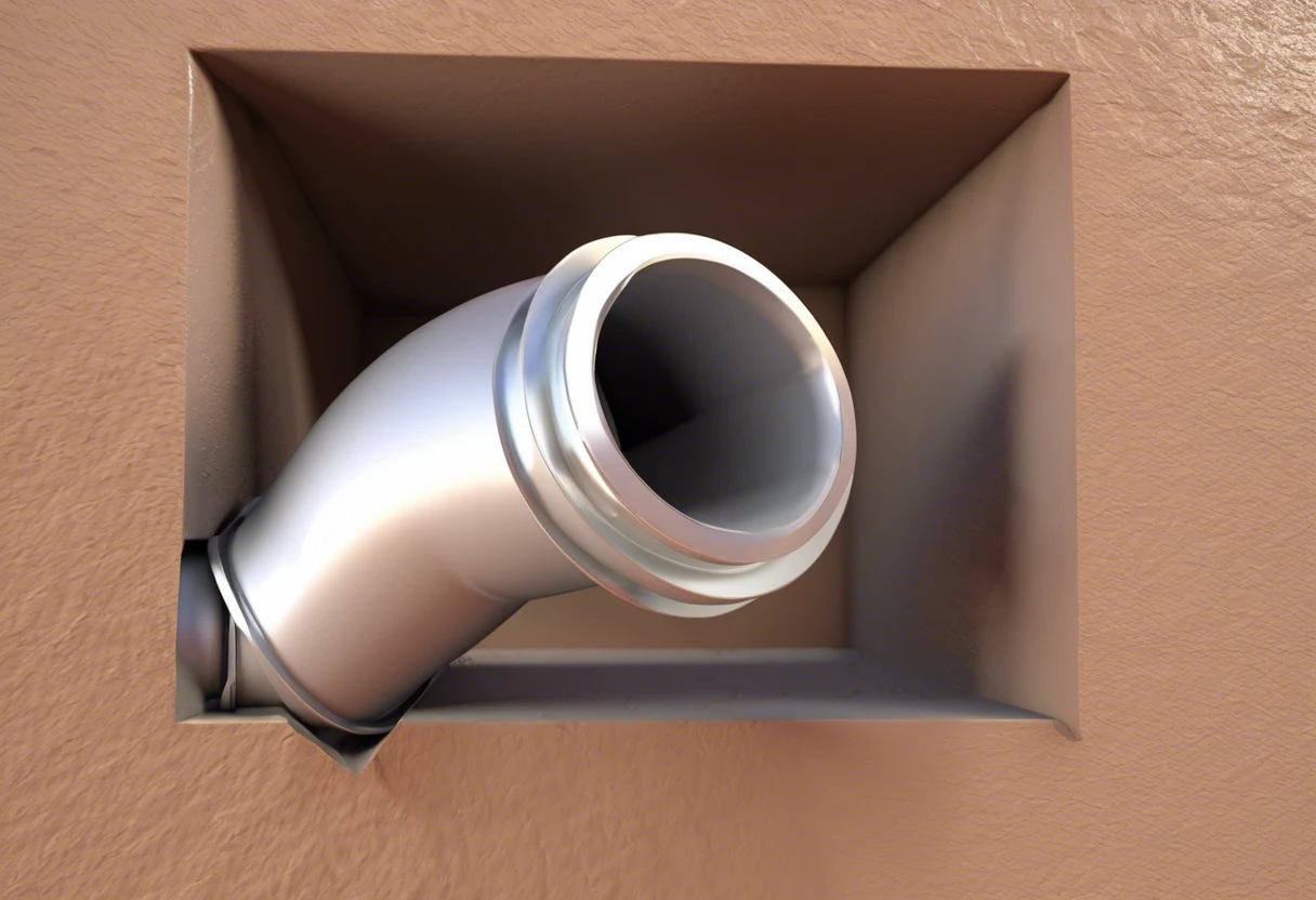 Image of a plumbing vent pipe with a 90 degree turn illustrating plumbing vent configurations.